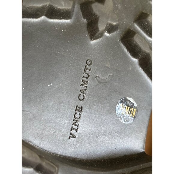 Vince Camuto Womens Mindinta Chain Trim Combat Boot With Lug Sole & Suede Upper - Picture 13 of 13